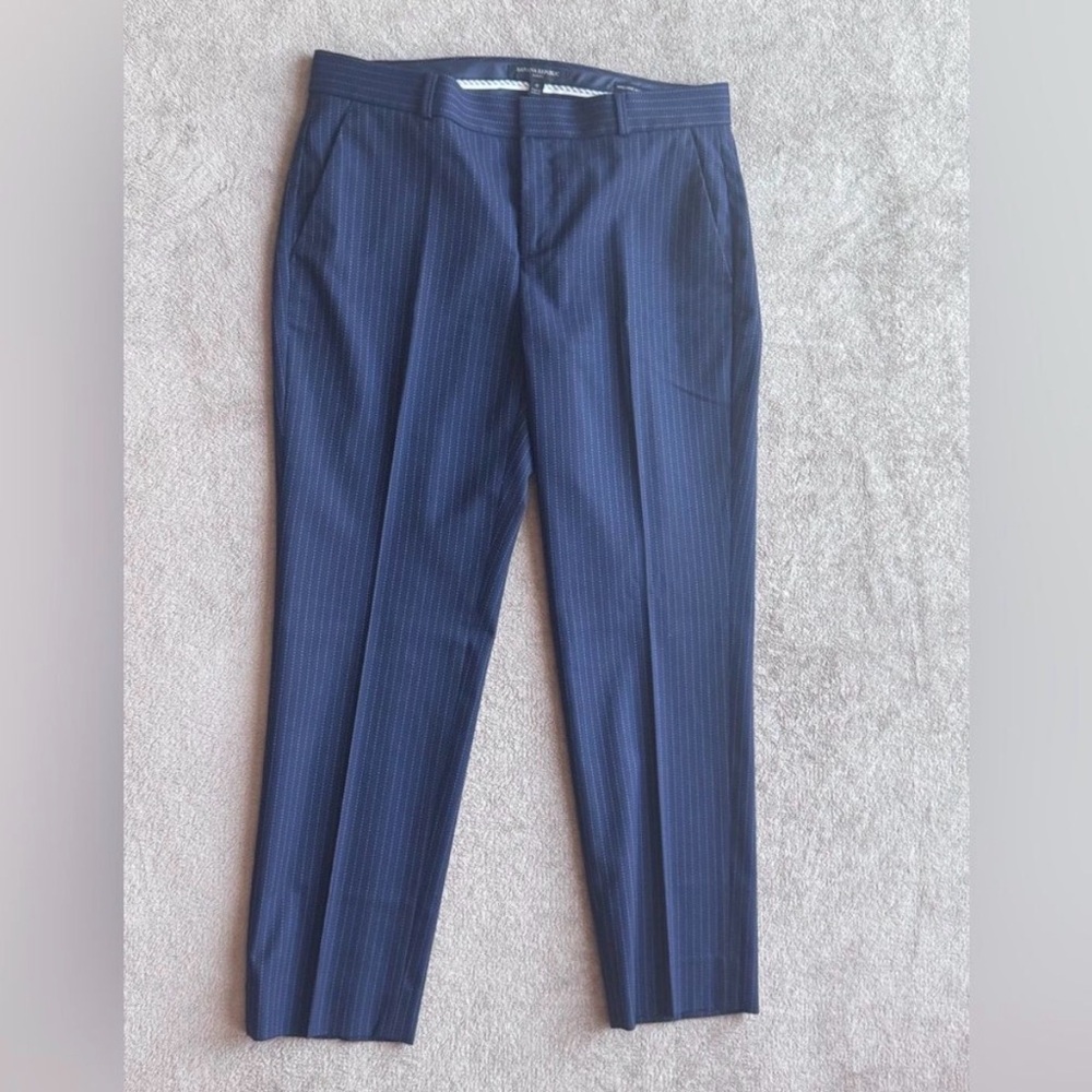 Banana Republic Navy Pinstripe Pants